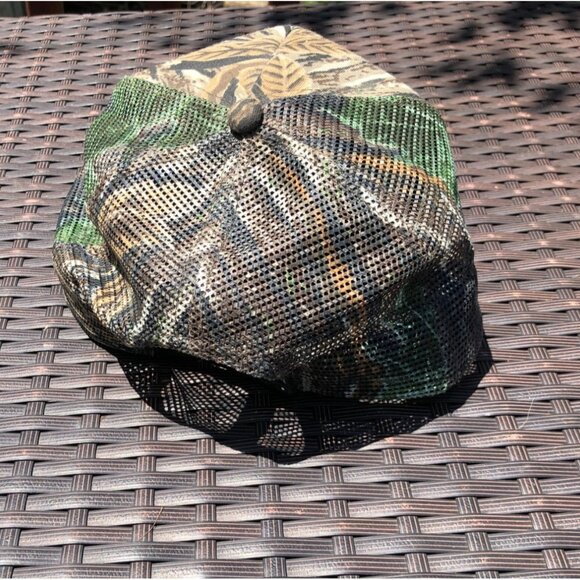 Mesh Trucker Hat Camo Mesh Twin Ponds Logo Stamped Address Adj Hunting Theme - Picture 4 of 7
